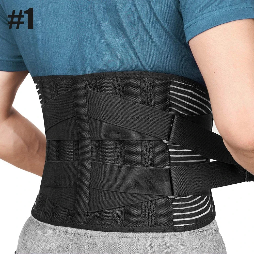 Cinturón ergonómico de soporte lumbar - Faja ajustable para la espalda, comodidad en el trabajo y las actividades diarias - Lamylie