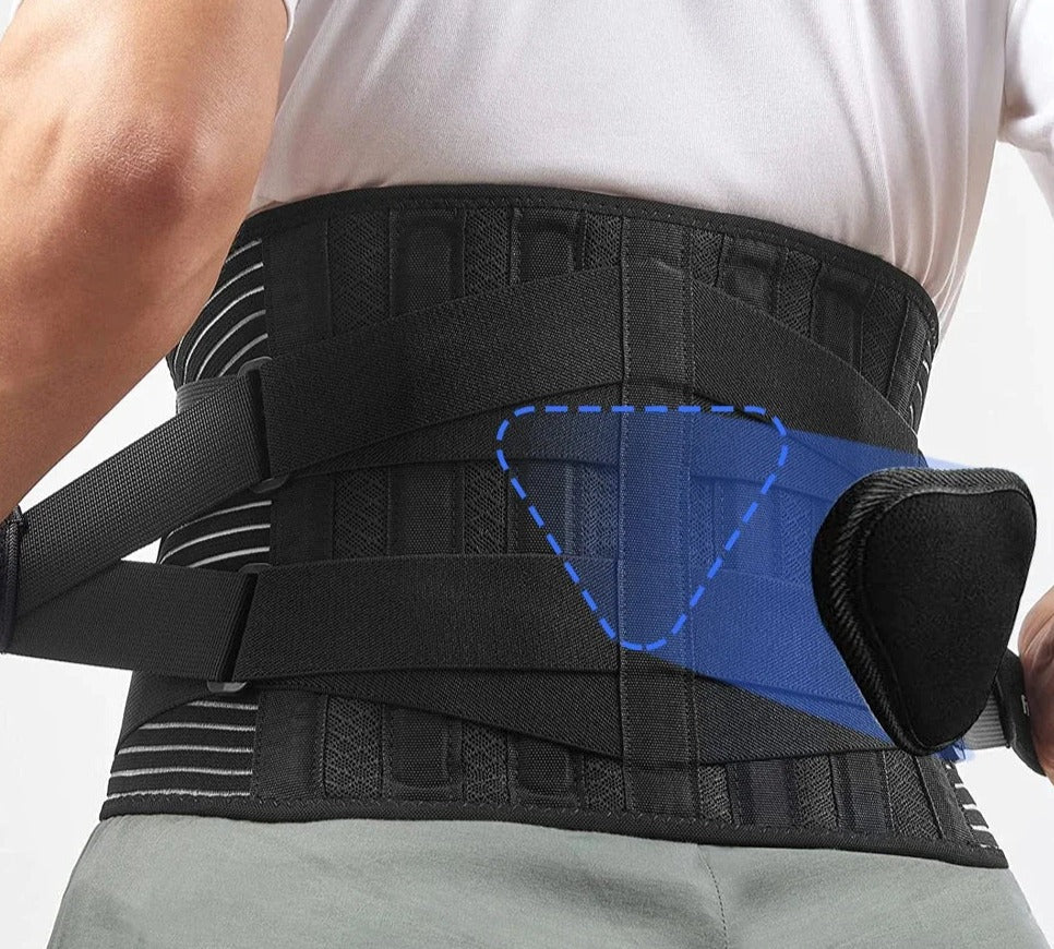 Cinturón ergonómico de soporte lumbar - Faja ajustable para la espalda, comodidad en el trabajo y las actividades diarias - Lamylie