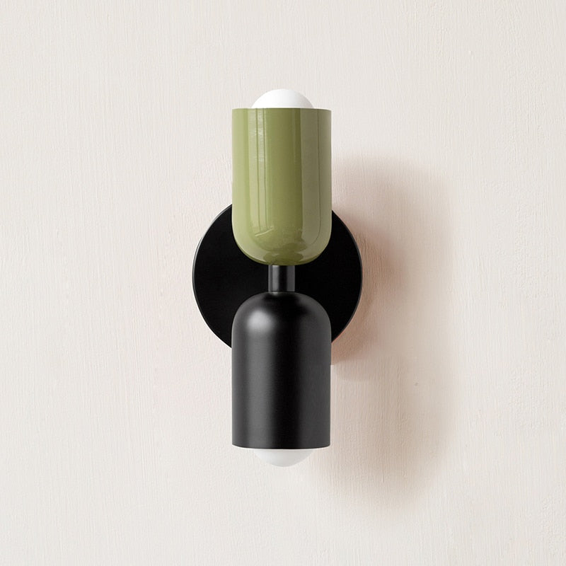 Metal Wall Lamp with Dual Light Beam | Scandinavian Design Lighting for Modern Interiors - Lamylie