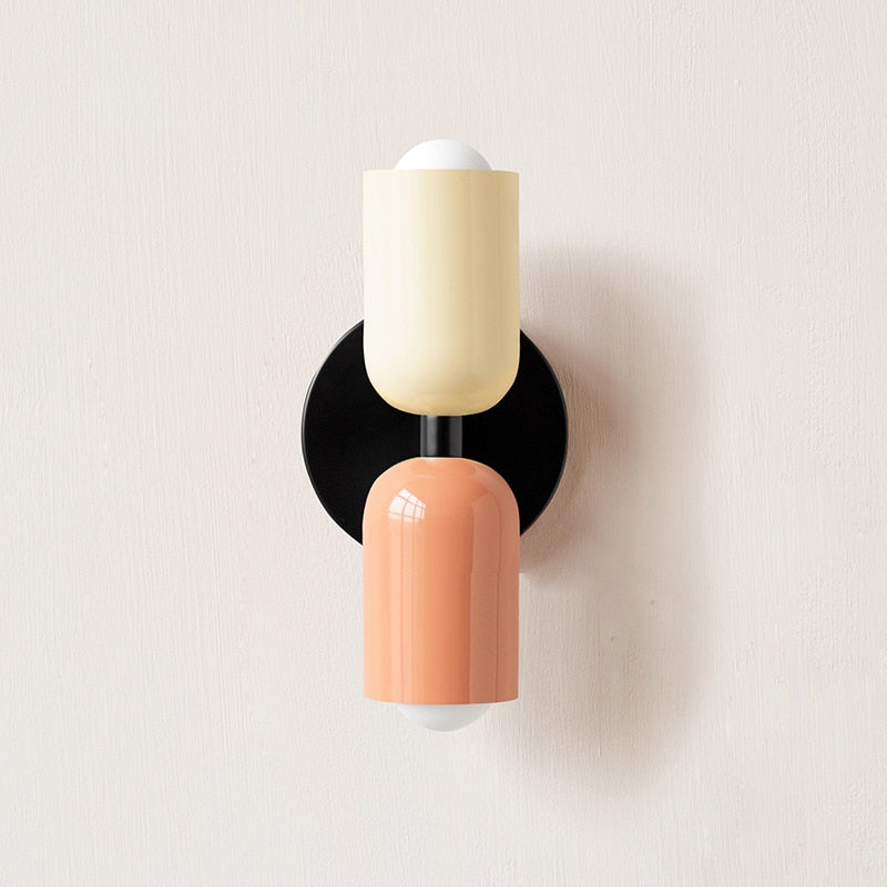 Metal Wall Lamp with Dual Light Beam | Scandinavian Design Lighting for Modern Interiors - Lamylie
