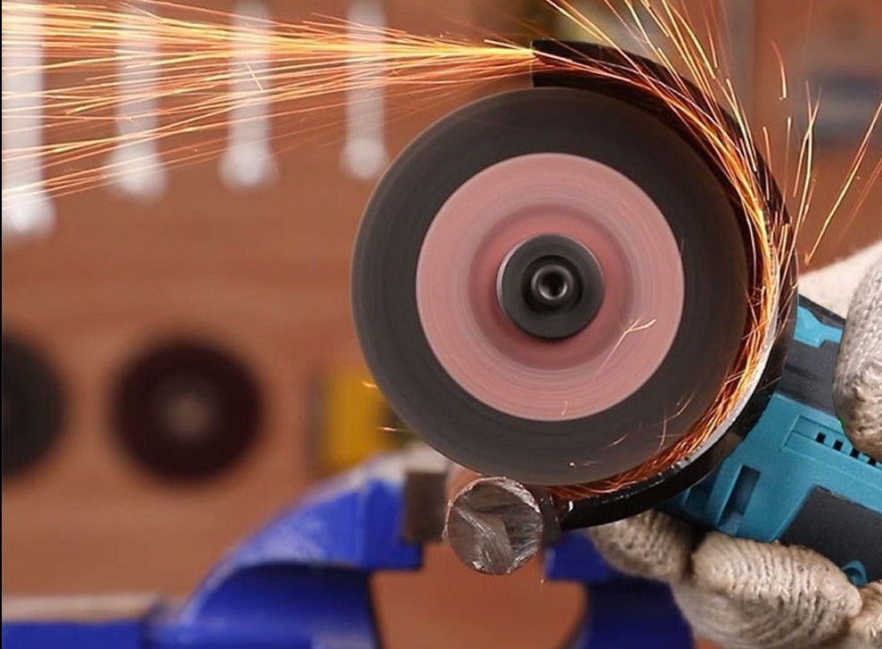 Cordless Angle Grinder 800W – 19500 RPM Handheld Tool with Extra Discs for DIY Cutting and Grinding - Lamylie