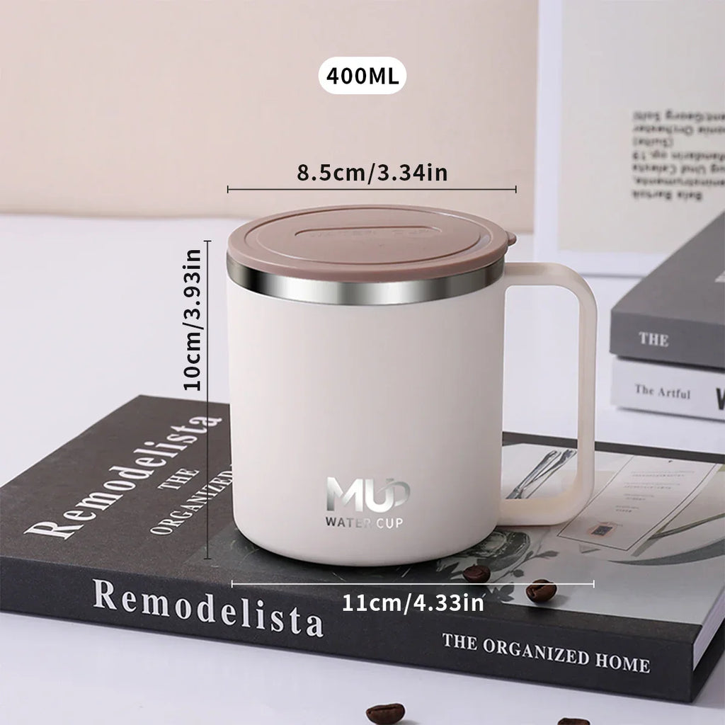 Insulated Stainless Steel Coffee Mug with Lid - Lamylie