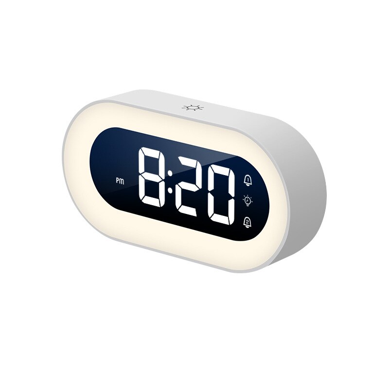 Ceas de noptieră LED cu lumină de veghe – alarmă digitală și iluminare delicată - Lamylie