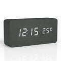 LED Display Digital Alarm Clock in Wooden Design - Lamylie