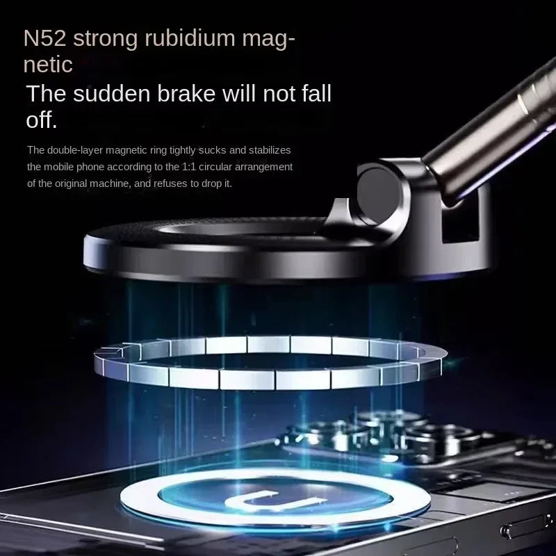 Magnetic Phone Mount with Vacuum Suction Cup – 360° Adjustable - Lamylie