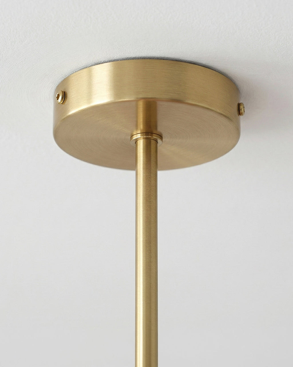 Mid-Century Glass Chandelier with Globe Shades and Polished Metal Finish | Available in Copper and Chrome with Colored Glass | 3 or 5 Arms with Adjustable Rod System - Lamylie