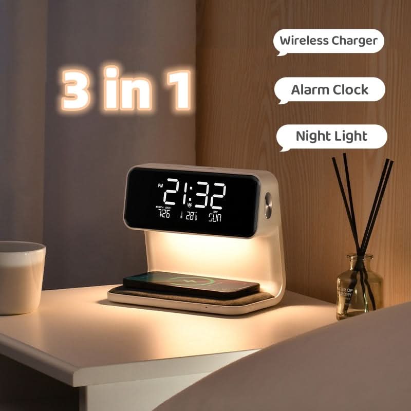 Clear LCD Alarm Clock with Adjustable Brightness Feature - Lamylie