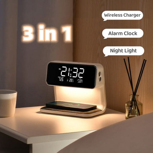 Clear LCD Alarm Clock with Adjustable Brightness Feature - Lamylie