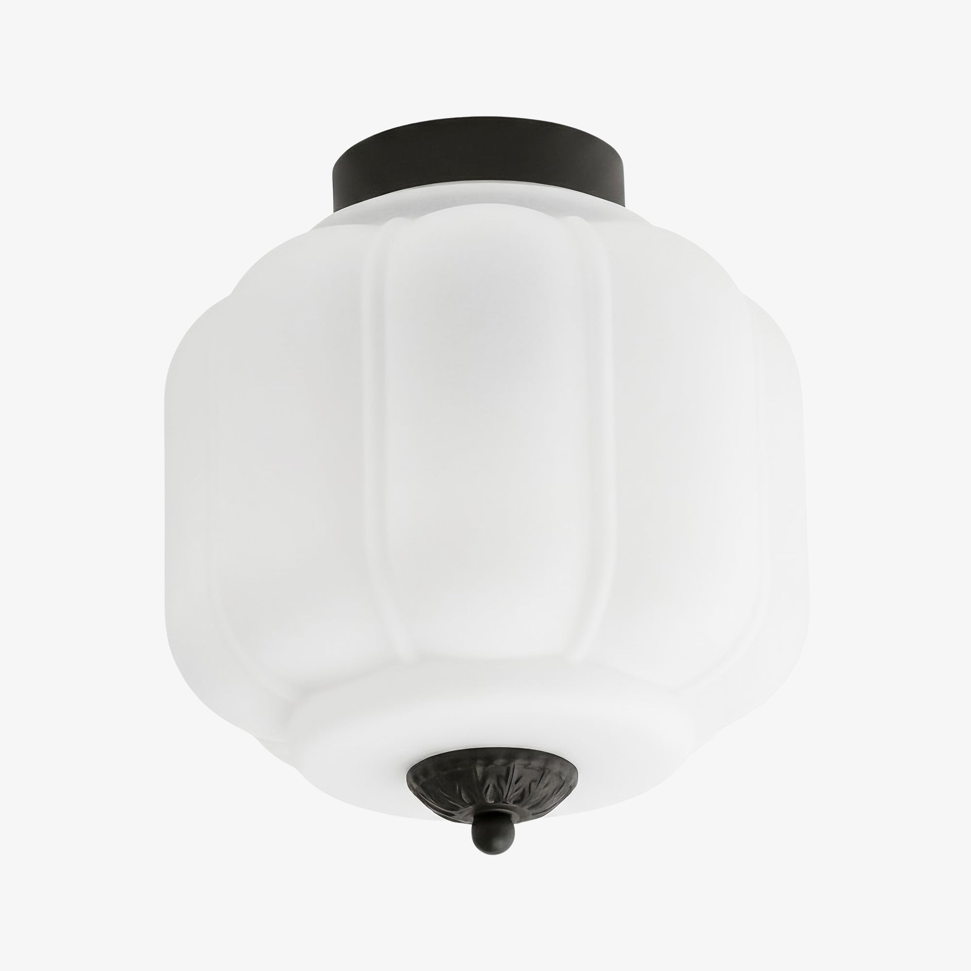 Ceiling Lamp Milk Glass Shade Modern Lighting Scandinavian Style Living Room Dining Room Bedroom Flush Mount - Lamylie