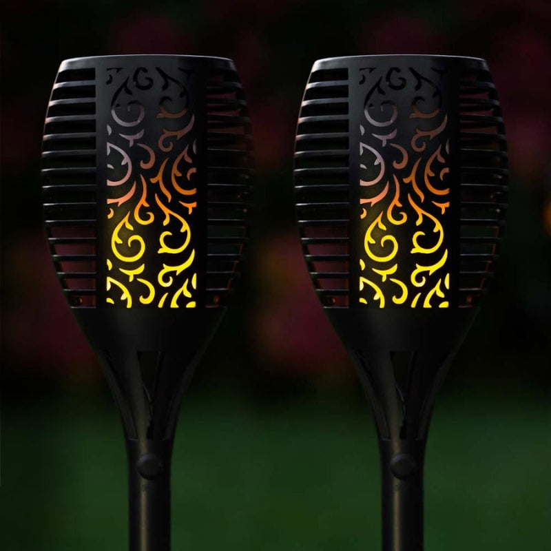 Solar Garden Torch with Flickering Flame | LED Solar Outdoor Lighting for Garden and Terrace - Lamylie