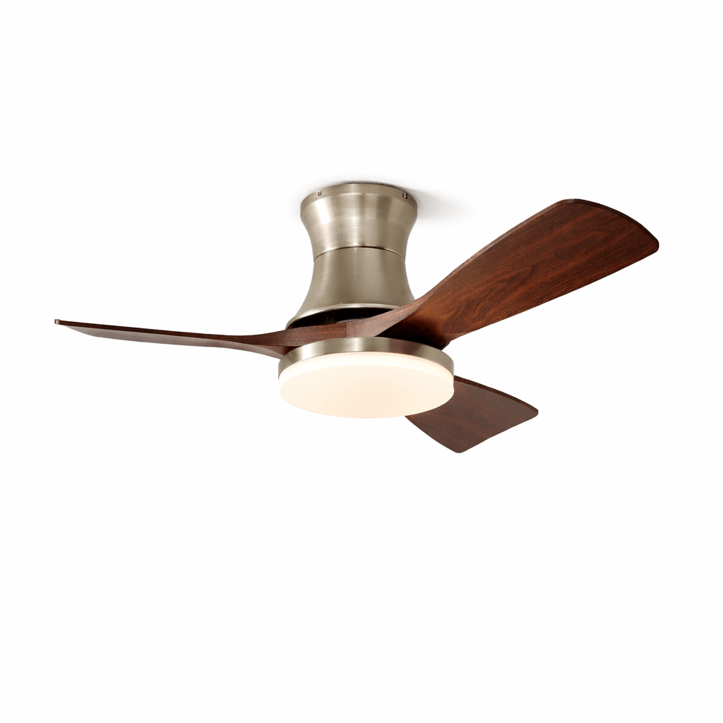 Ventilateur de plafond avec éclairage intégré et télécommande - Lamylie