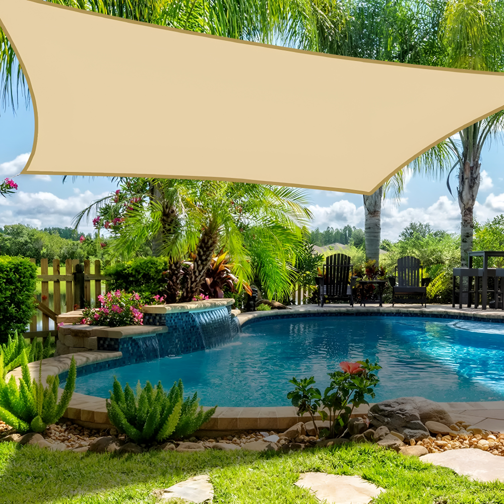 Auvent rectangulaire imperméable | Tissu extérieur imperméable | Protection contre les UV | SkyCover