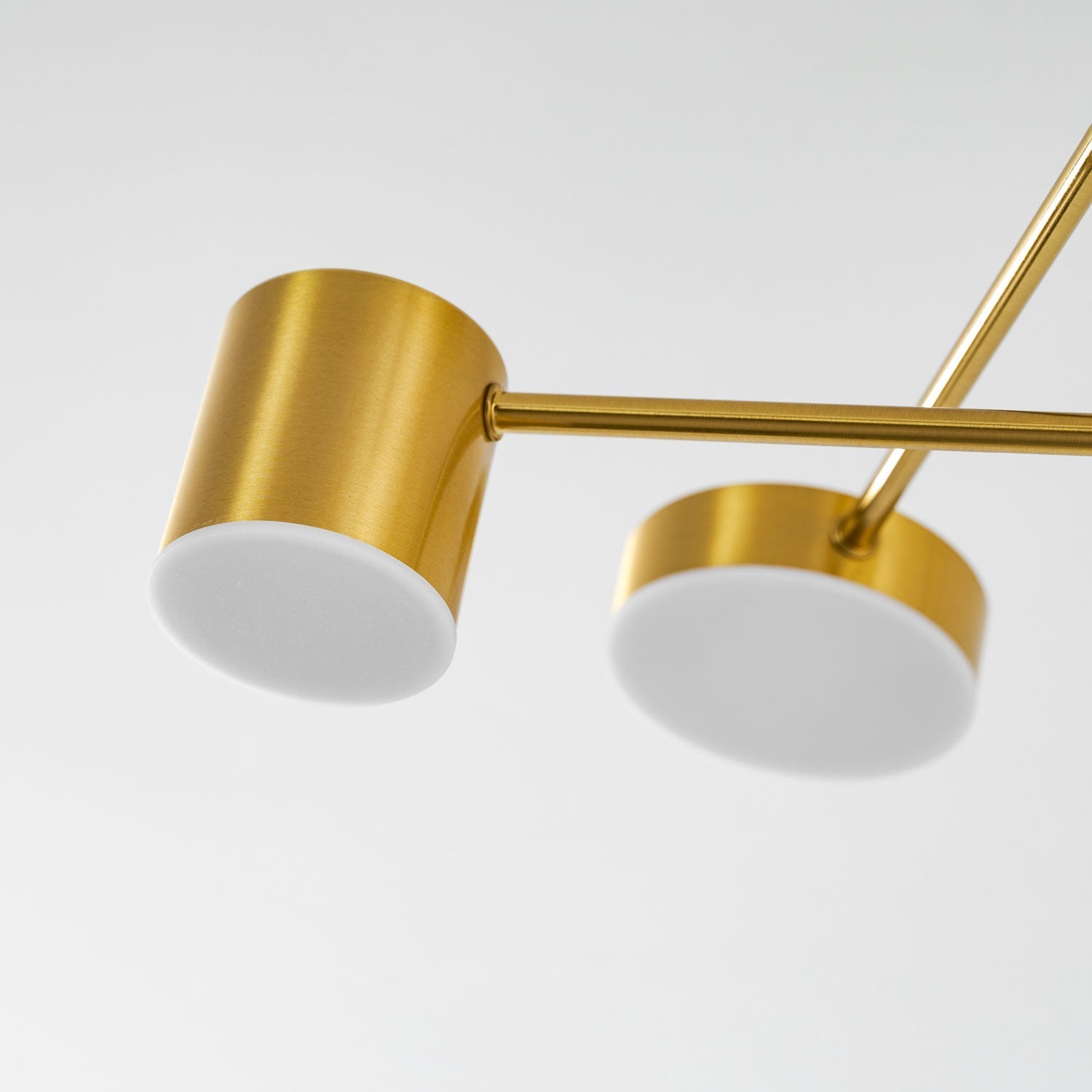 Sputnik Ceiling Lamp 6-Arms LED Metal Frame Ø57cm Gold Black White 36W Dimmable Mid-Century Scandinavian Dining Room Living Room Entrance Modern Design - Lamylie