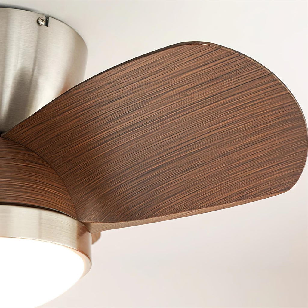 Ceiling Fan with Lighting Wood Metal Ø61cm 18W 6 Speeds Including Remote Control - Lamylie
