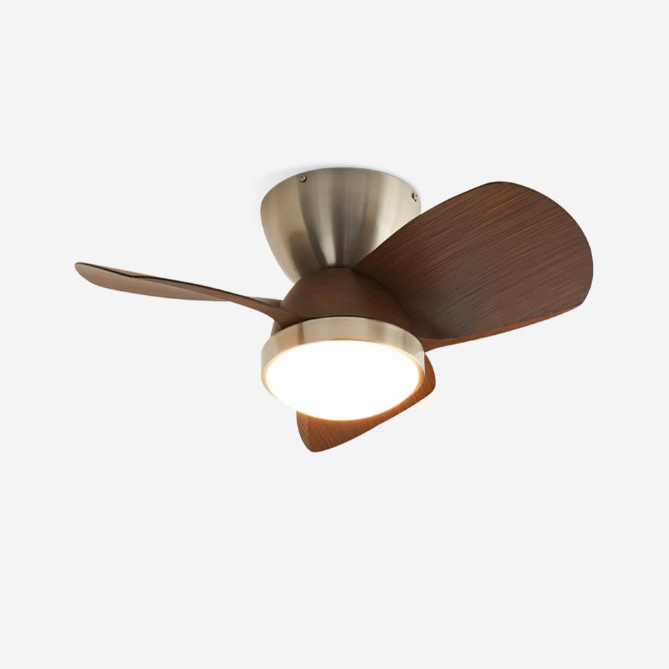 Ceiling Fan with Lighting Wood Metal Ø61cm 18W 6 Speeds Including Remote Control - Lamylie