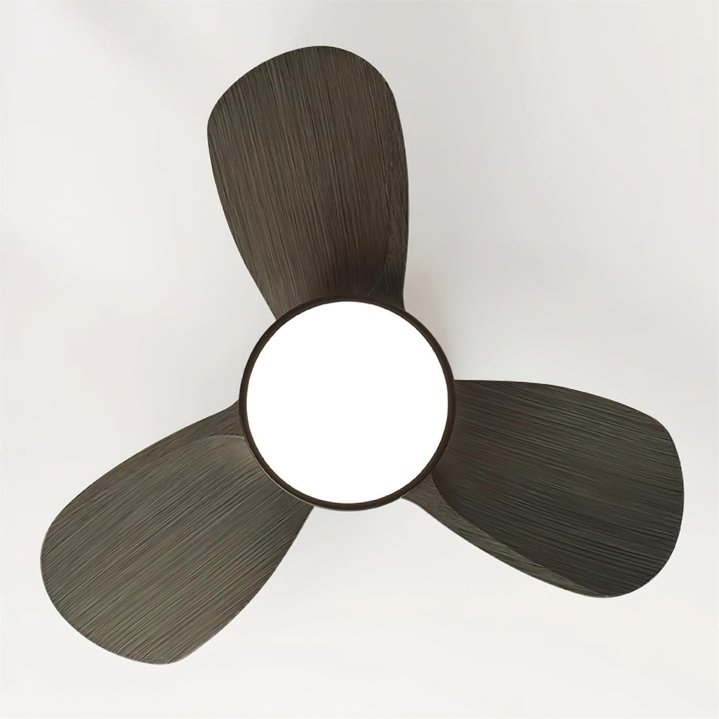 Ceiling Fan with Lighting Wood Metal Ø61cm 18W 6 Speeds Including Remote Control - Lamylie