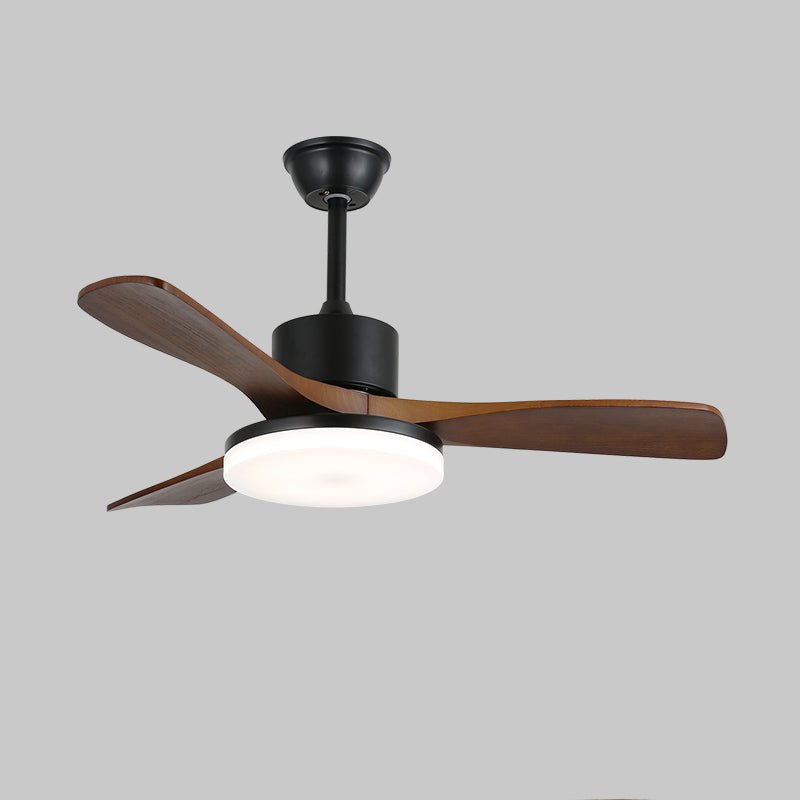 Wentylator sufitowy z oświetleniem inspirowany stylem skandynawskim i pilotem | 6 prędkości, ściemnialne oświetlenie LED, dostępne w średnicach 126 cm i 132 cm - Lamylie