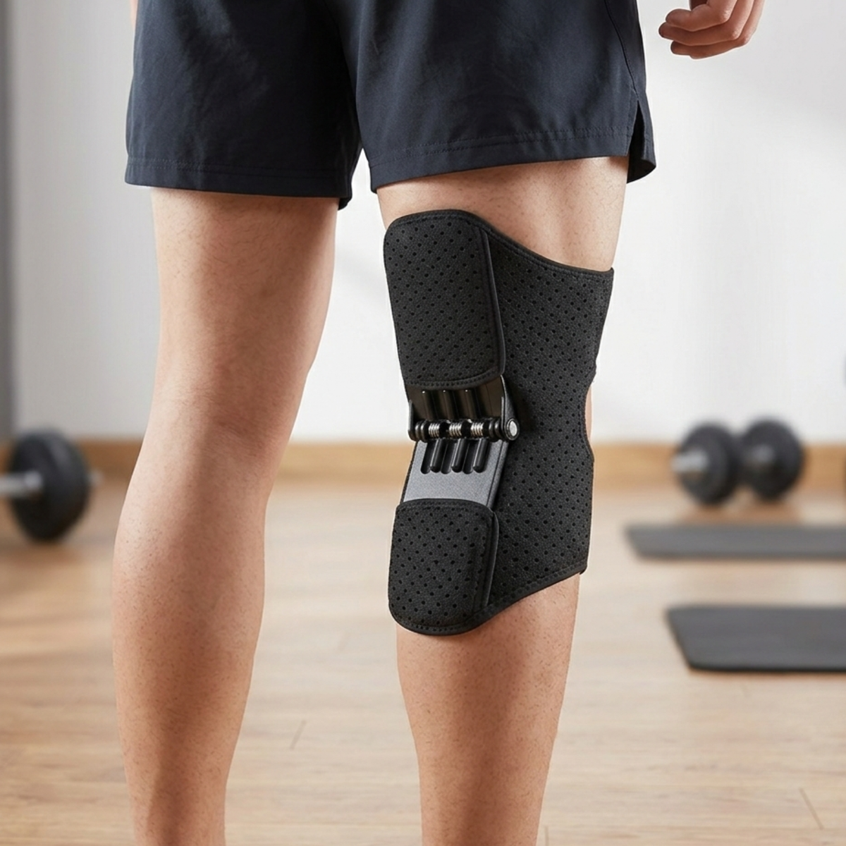 Three-Spring Adjustable Fit Knee Brace — Targeted Stability and Comfort Support