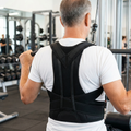 ErgoPosture 調整可能な背中サポートブレース — 脊柱アライメント、目立ちにくい男女兼用デザイン