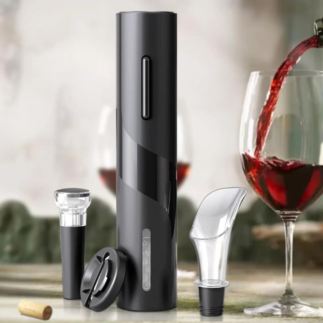 Electric Wine Opener with Charging Station | Automatic Corkscrew for Easy Wine Opening - Lamylie