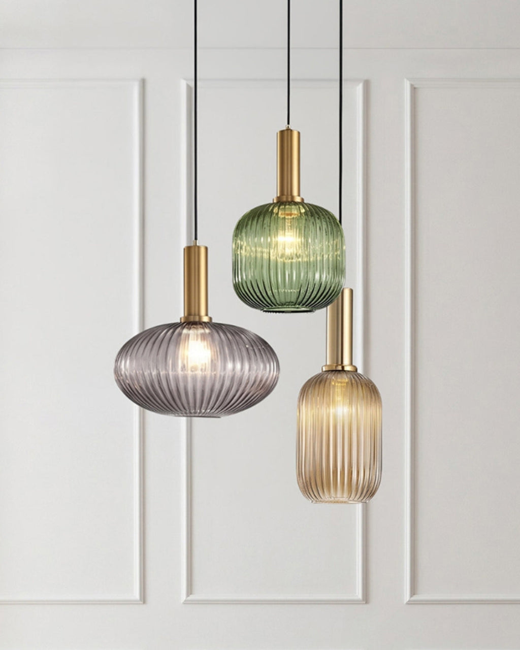 CLYDE Modern Pendant Lamp with Colored Glass Shade | Scandinavian Design for Living Room & Dining Room | E27 Socket - Lamylie