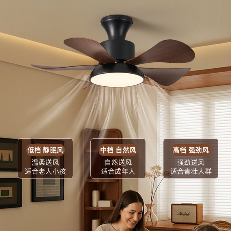 Archer Ceiling Fan with Lighting 70cm Ø | 6-Speed Remote Control DC Motor - Lamylie