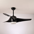 Ceiling Fan with Lighting 132 cm Adjustable Quiet Motor and Remote Control for Living Room Bedroom - Lamylie