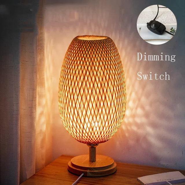 Naturlamp | Lampe de table vintage en bambou - Lamylie
