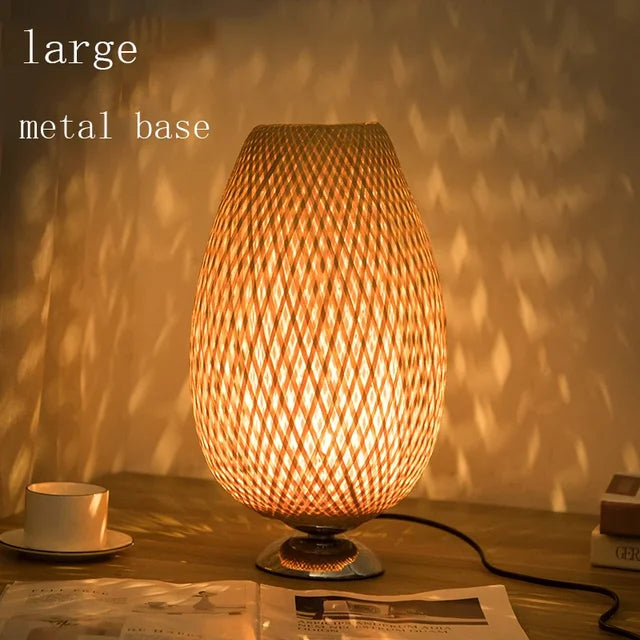 Naturlamp | Lampe de table vintage en bambou - Lamylie