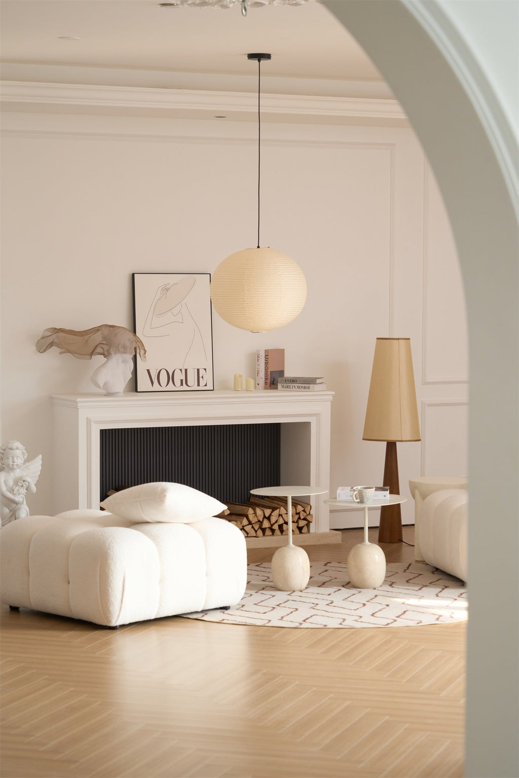 Japanese Mulberry Paper Pendant Lamp — Handmade Washi Lampshade Globe Ambient Lighting - Lamylie