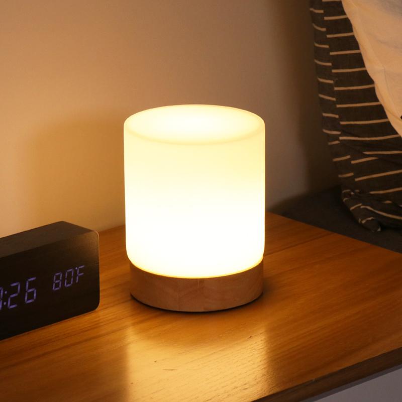 CylinderLight | Minimalistisk bordlampe med berøringsfunksjon og 360° belysning - Lamylie