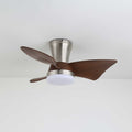 Moderní stropní ventilátor s osvětlením | vzhled dřeva a LED 24W | tichý chod a dálkové ovládání – Lamylie