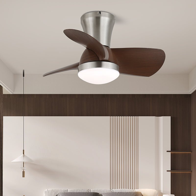 Stropní ventilátor s osvětlením v minimalistickém dřevěném vzhledu – Lamylie