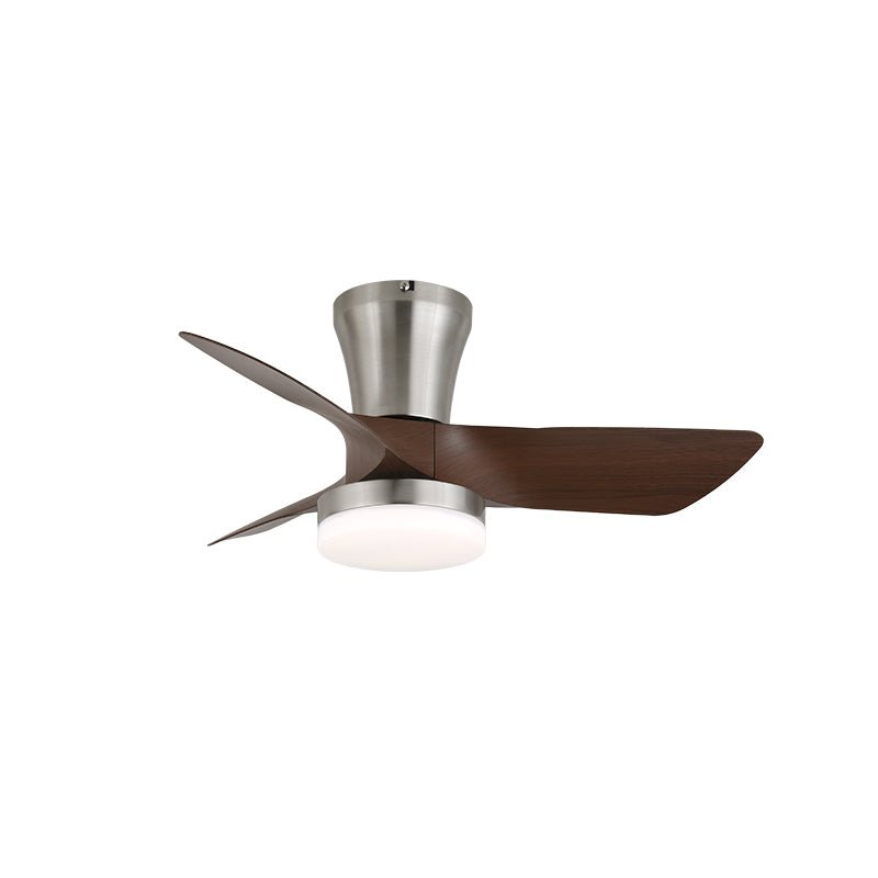 Stropní ventilátor s osvětlením v minimalistickém dřevěném vzhledu – Lamylie
