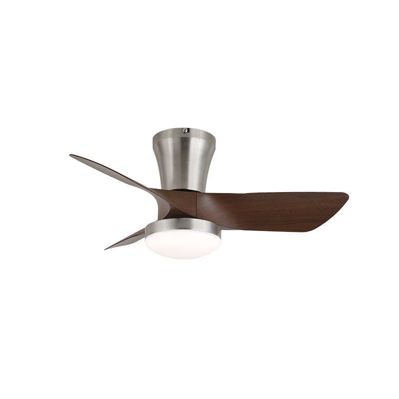 Stropní ventilátor s osvětlením v minimalistickém dřevěném vzhledu – Lamylie