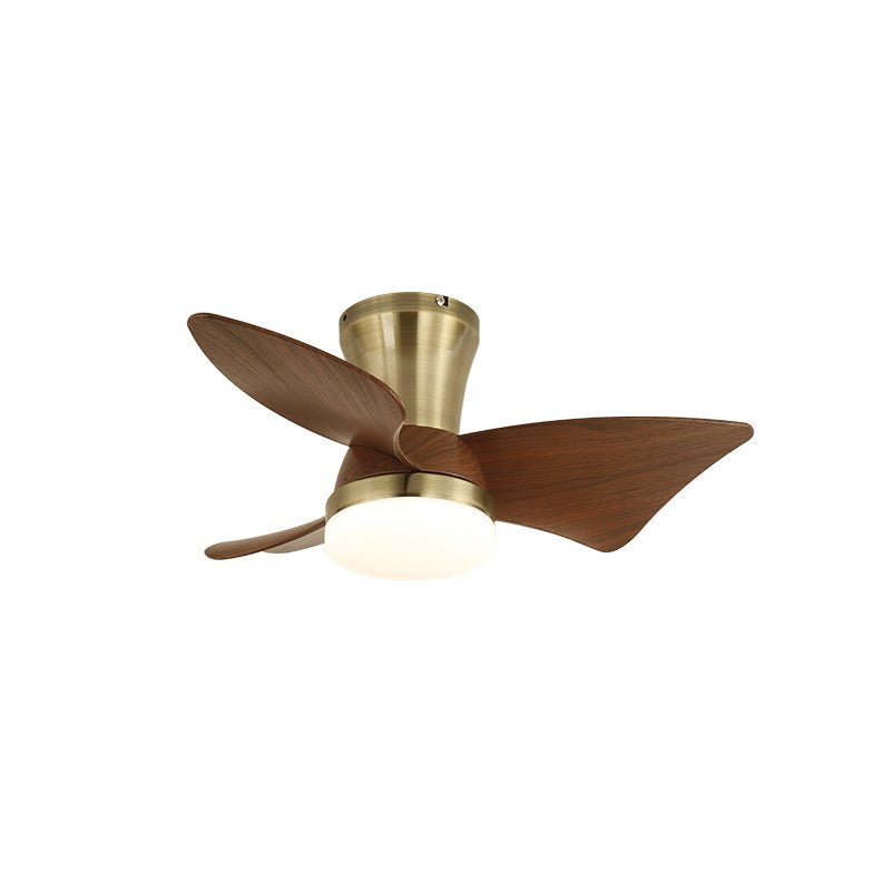 Stropní ventilátor s osvětlením v minimalistickém dřevěném vzhledu – Lamylie