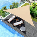 Prelată triunghiulară impermeabilă pentru umbrire | Parasolar cu protecție UV pentru grădină, terasă, piscină, spațiu exterior, terasă, balcon și decor exterior – Lamylie
