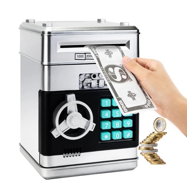 Mini Piggy Bank - Safeguards Pocket Money and Turns Saving into Fun Adventure for Kids - Lamylie