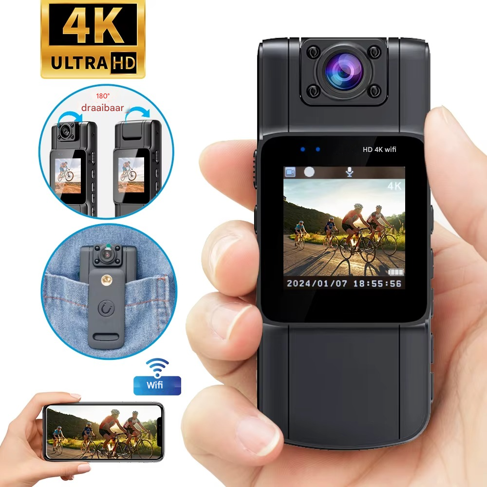 Compact Camera | 4K Video | Swivel Lens | SecureCam - Lamylie