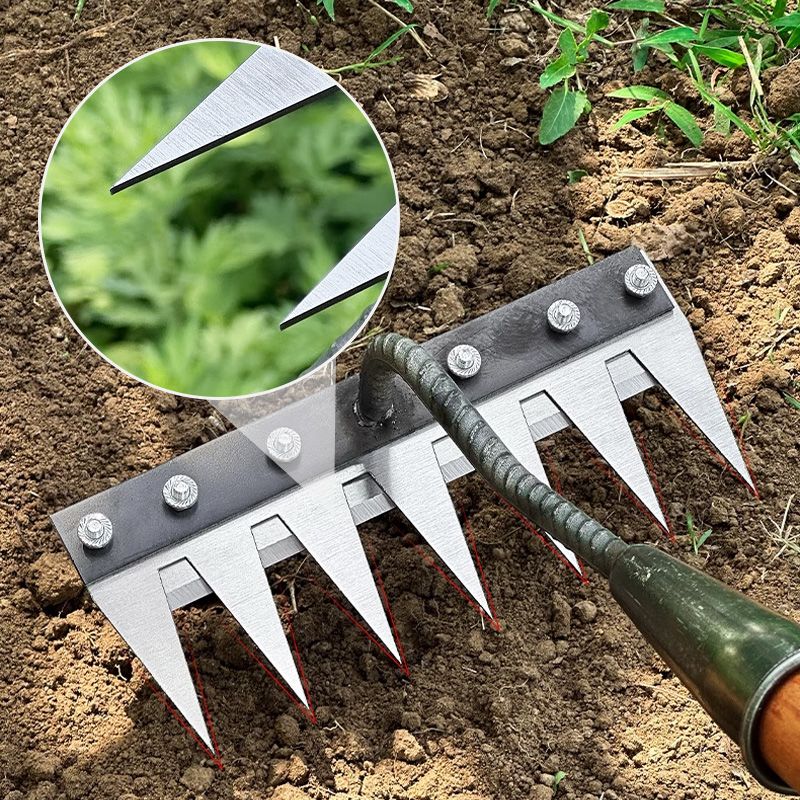 Carbon Steel Garden Weeding Rake - Lamylie
