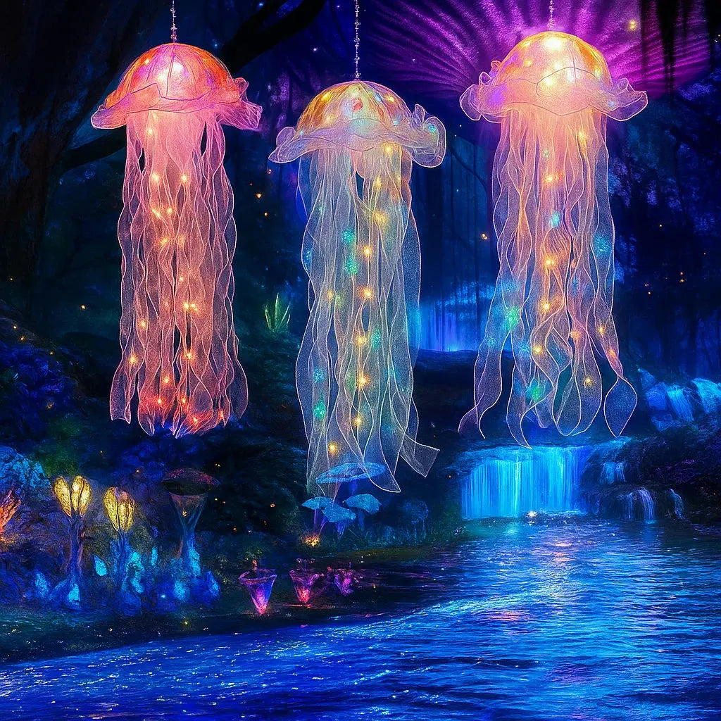 Luminescent Jellyfish Accent Lamp for Ambient Atmosphere - Lamylie