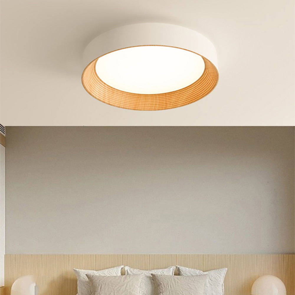 Minimalist Round Low-Profile Ceiling Lamp Bedroom Ceiling Lighting LED - Lamylie