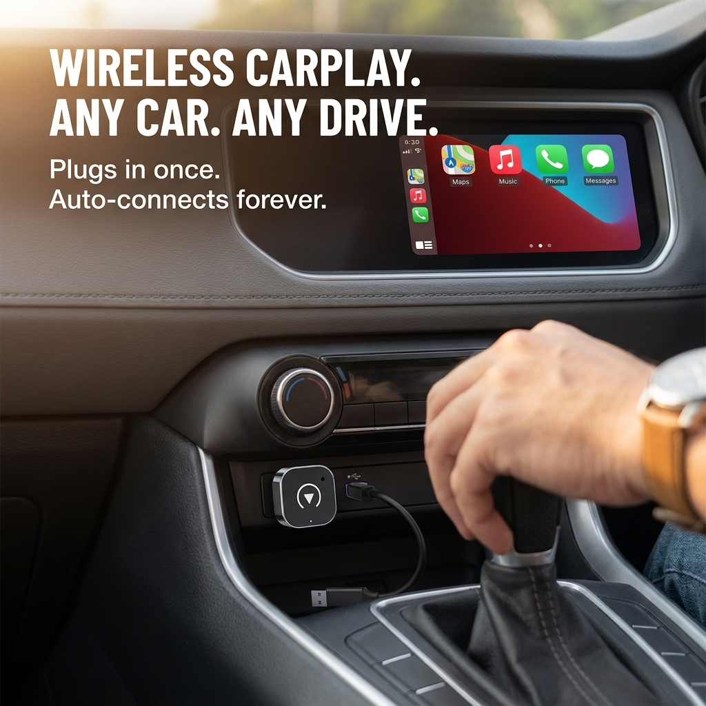 FluxWay — تخلّص من الكابلات واتصل تلقائيًا بـCarPlay وAndroid Auto اللاسلكيين - Lamylie