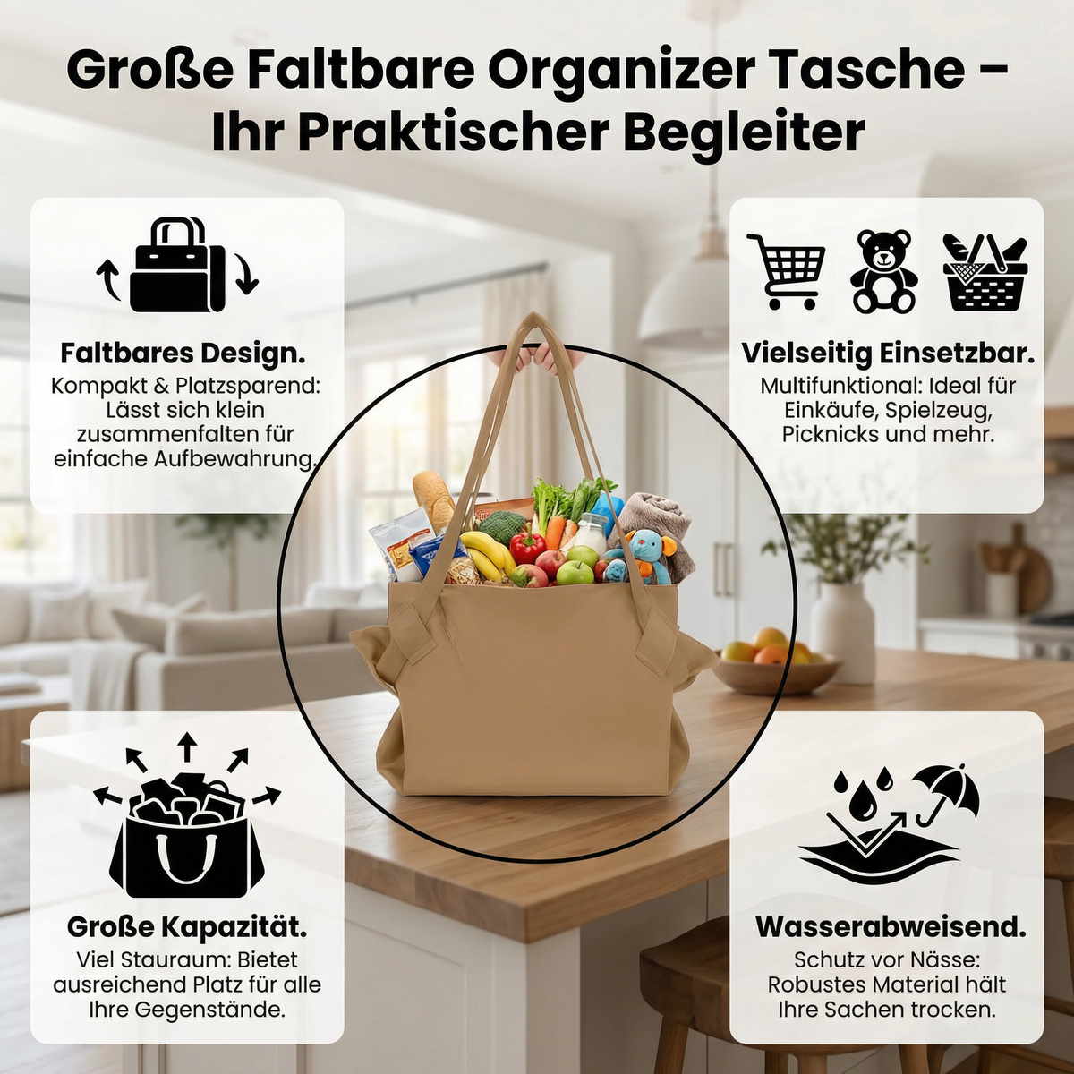 Large Foldable Organizer Bag - Lamylie