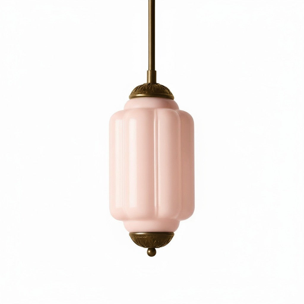 Vintage Milk Glass Pendant Lamp with Wavy Edge | Scandinavian Atmosphere Lighting for Kitchen and Bedroom - Lamylie