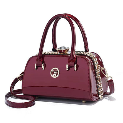 Sac Soirée en Cuir Brillant