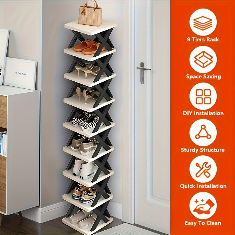 Narrow Shoe Tower Storage Rack - Lamylie