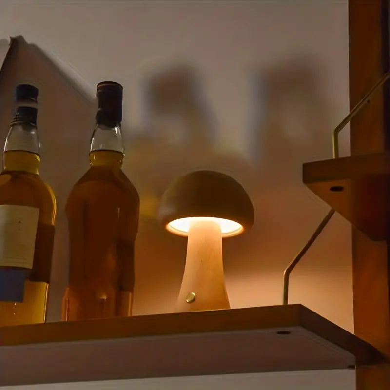 GloedGilde - Elegant bordlampe i svampestil - Lamylie