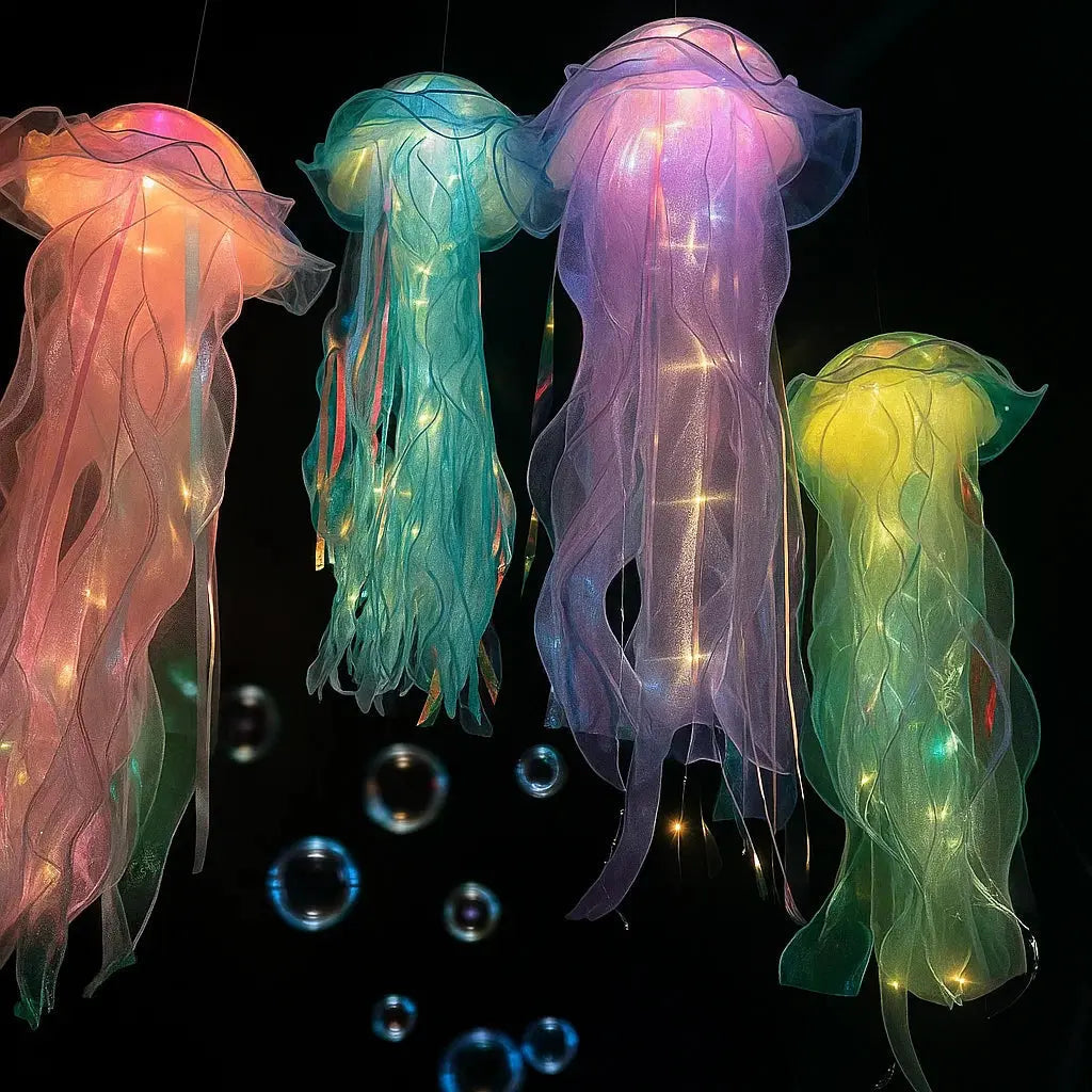 Luminescent Jellyfish Accent Lamp for Ambient Atmosphere - Lamylie