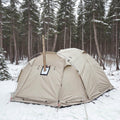 Familietelt for camping året rundt med åpning for ovnsrør - Lamylie
